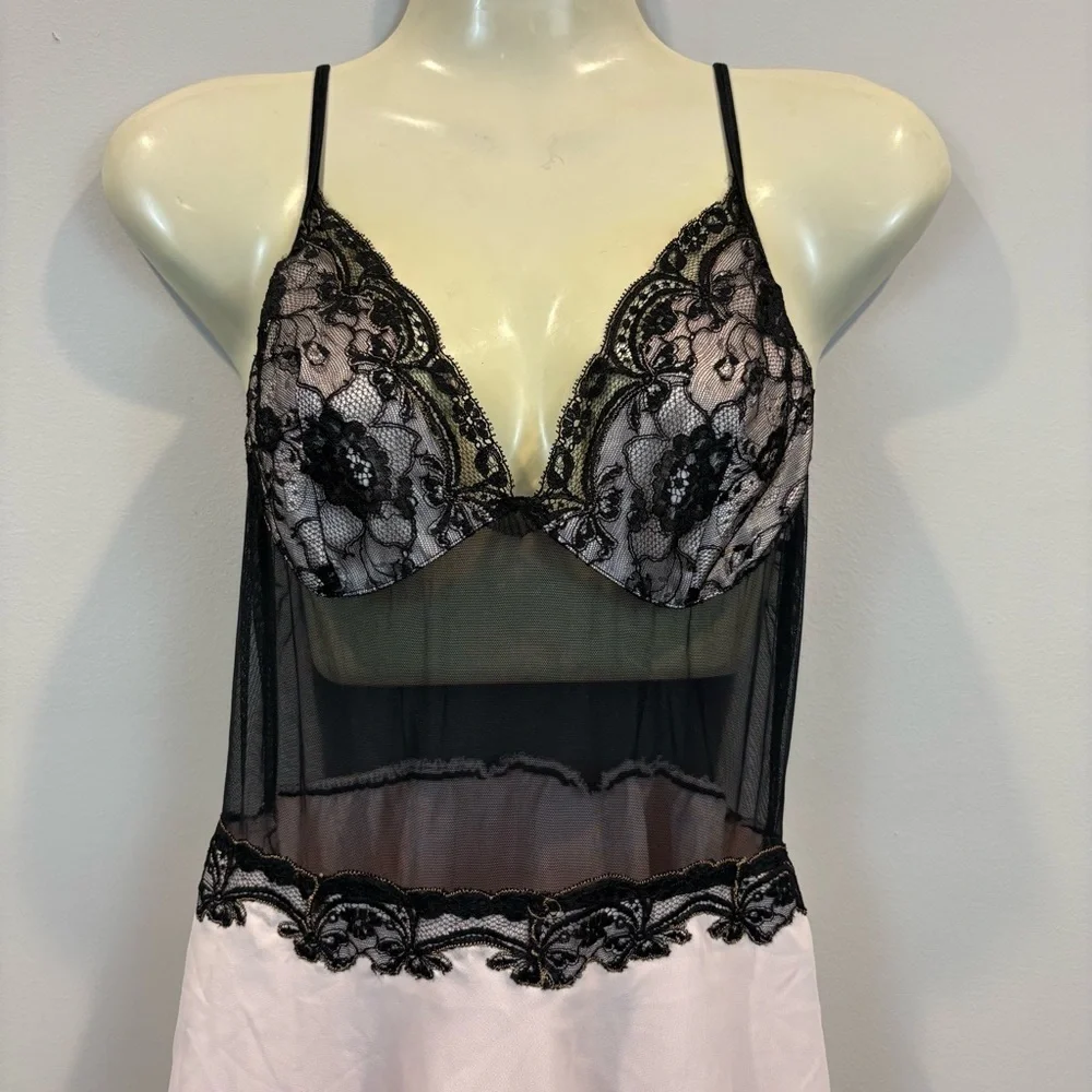 Vintage 90s Victoria’s Secret Sheer Lace Ballerina Style Nightgown Size Small